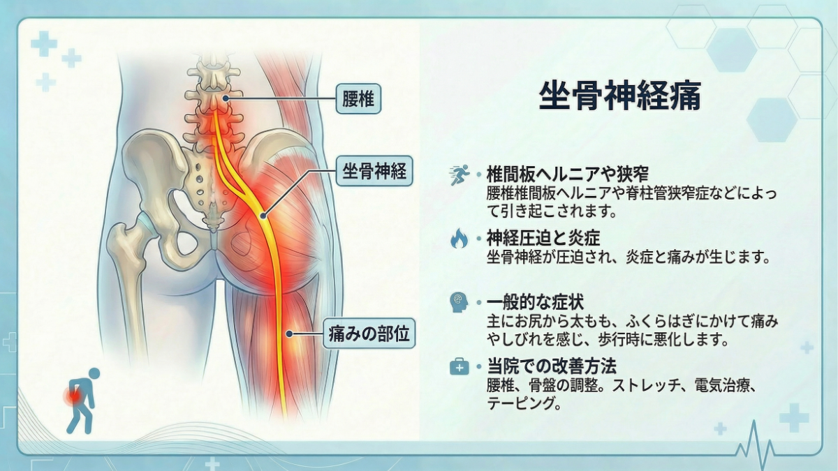 坐骨神経痛の症状イメージ