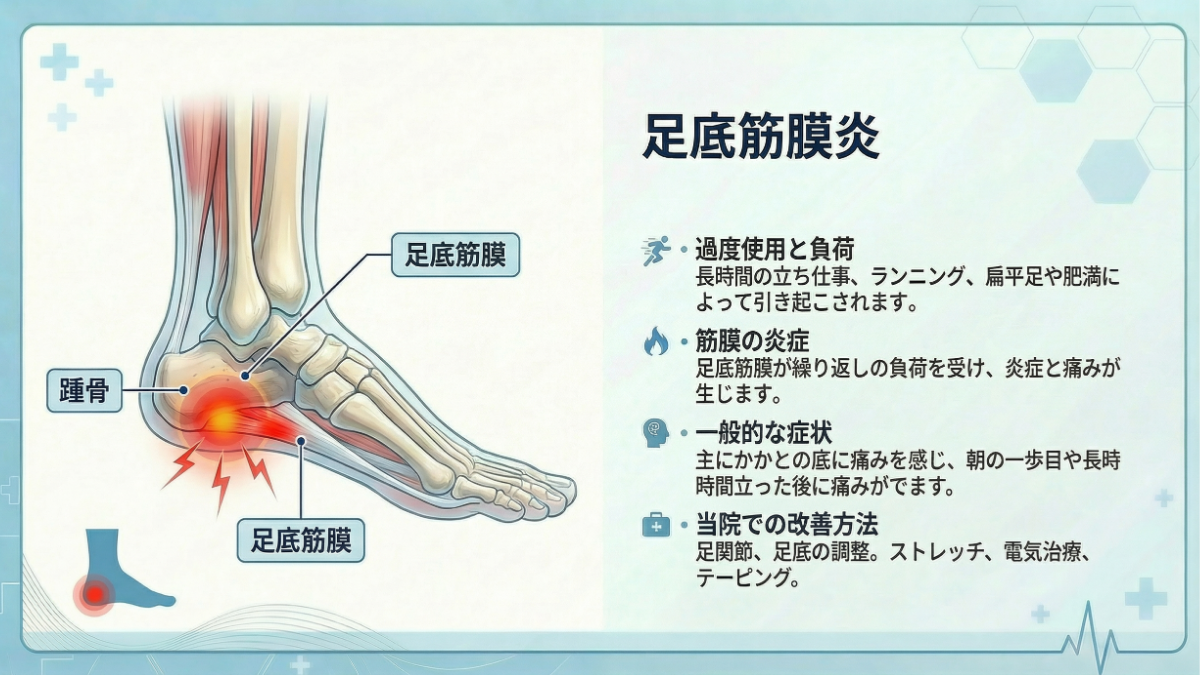 足底筋膜炎の症状イメージ