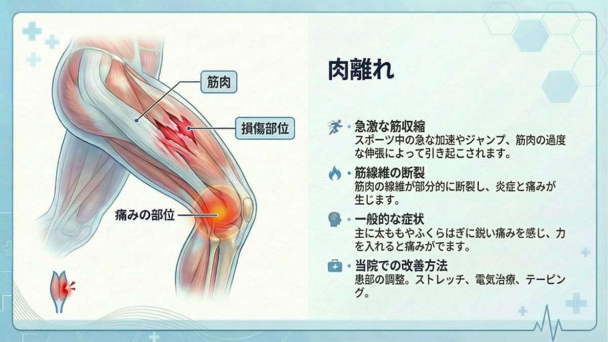 肉離れの症状イメージ